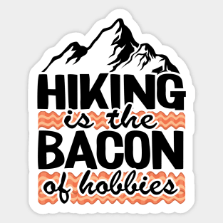 Hiking & Bacon Funny Outdoor Hiker Gift Camping Nature Sticker